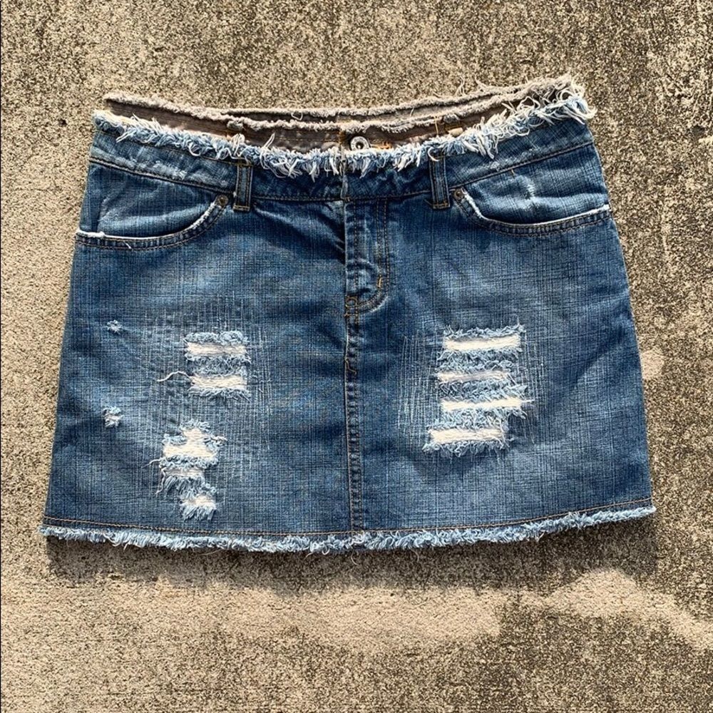 Top shop denim skirt. Size 10